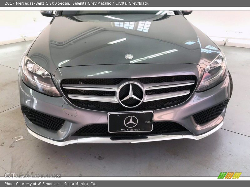 Selenite Grey Metallic / Crystal Grey/Black 2017 Mercedes-Benz C 300 Sedan