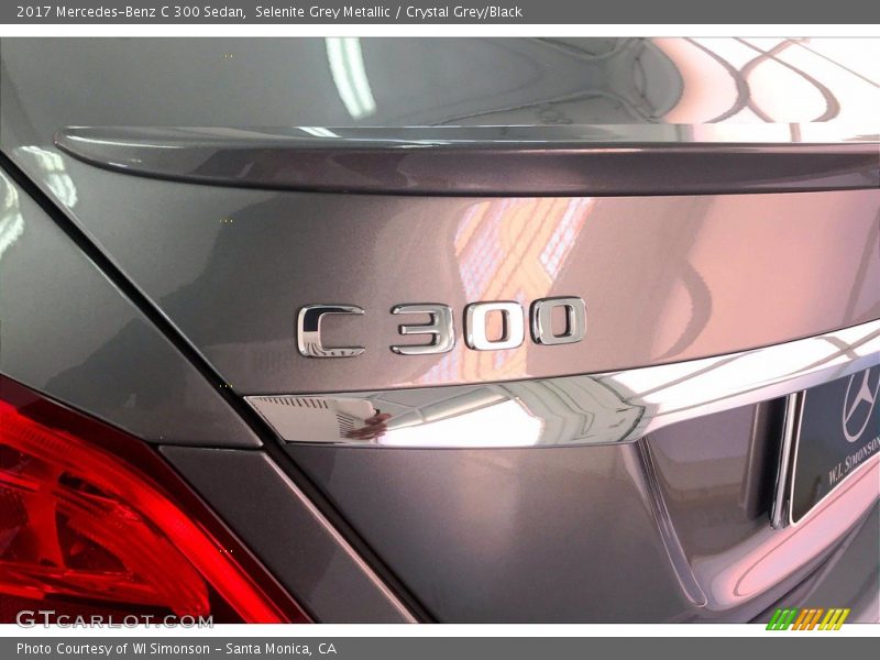 Selenite Grey Metallic / Crystal Grey/Black 2017 Mercedes-Benz C 300 Sedan