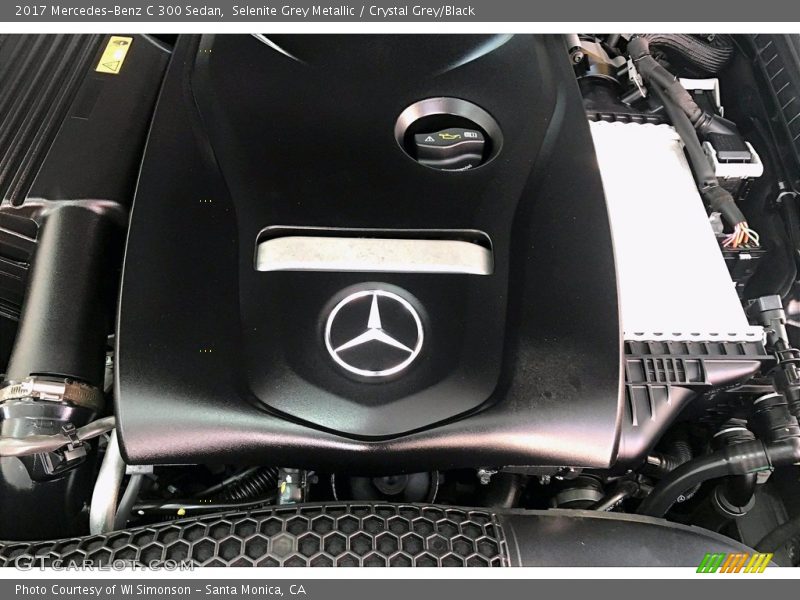 Selenite Grey Metallic / Crystal Grey/Black 2017 Mercedes-Benz C 300 Sedan