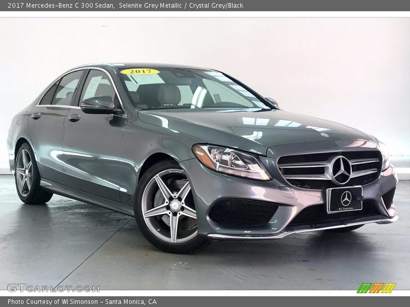 Selenite Grey Metallic / Crystal Grey/Black 2017 Mercedes-Benz C 300 Sedan