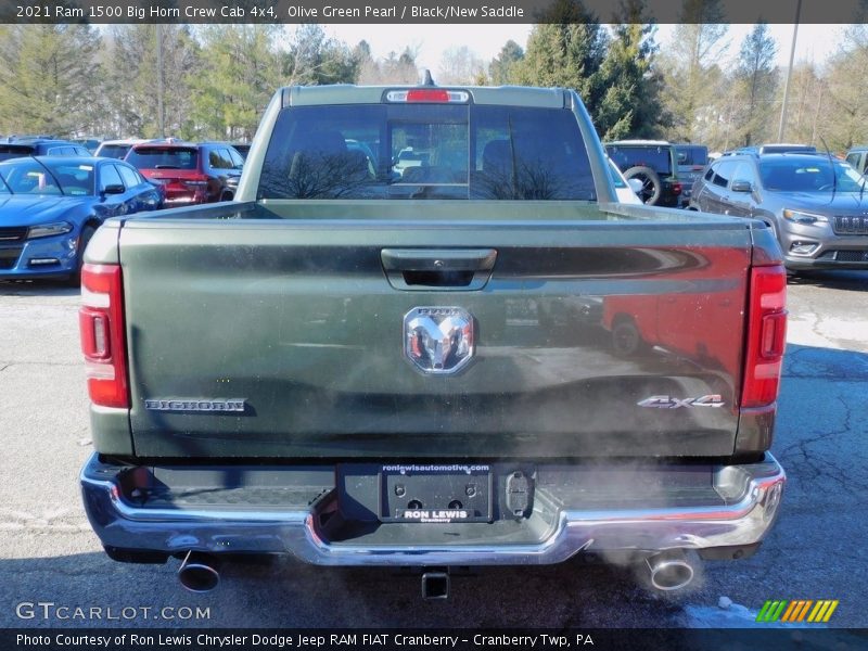 Olive Green Pearl / Black/New Saddle 2021 Ram 1500 Big Horn Crew Cab 4x4