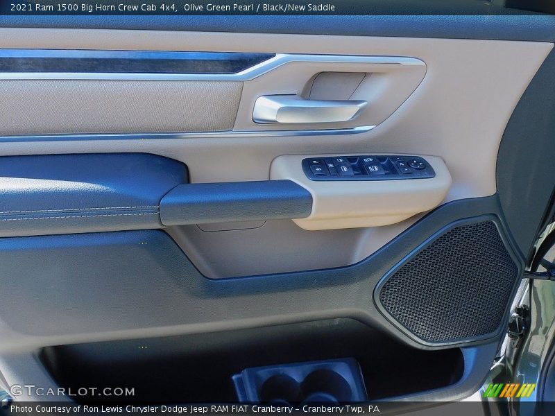 Olive Green Pearl / Black/New Saddle 2021 Ram 1500 Big Horn Crew Cab 4x4