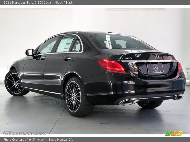 Black / Black 2021 Mercedes-Benz C 300 Sedan
