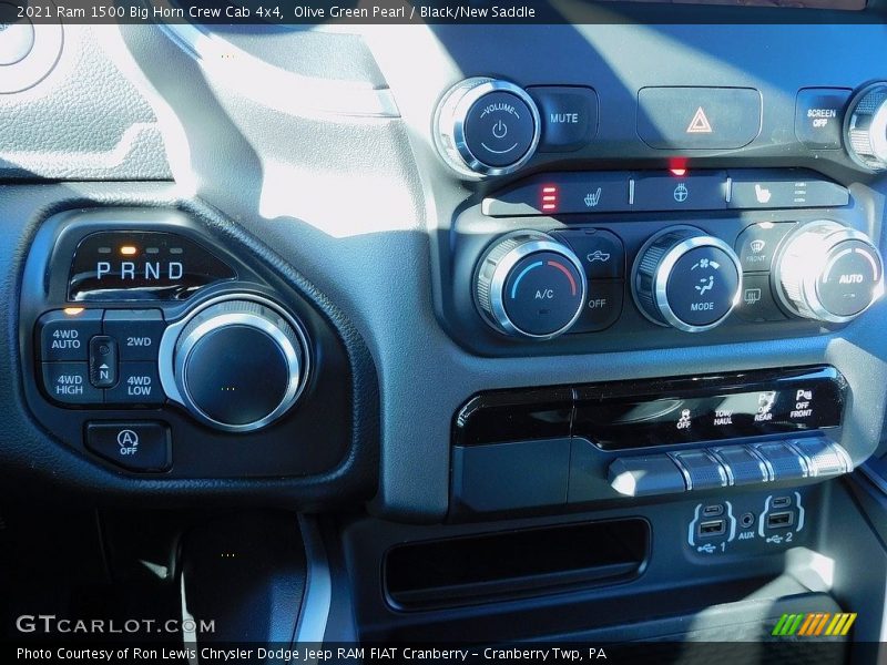 Olive Green Pearl / Black/New Saddle 2021 Ram 1500 Big Horn Crew Cab 4x4