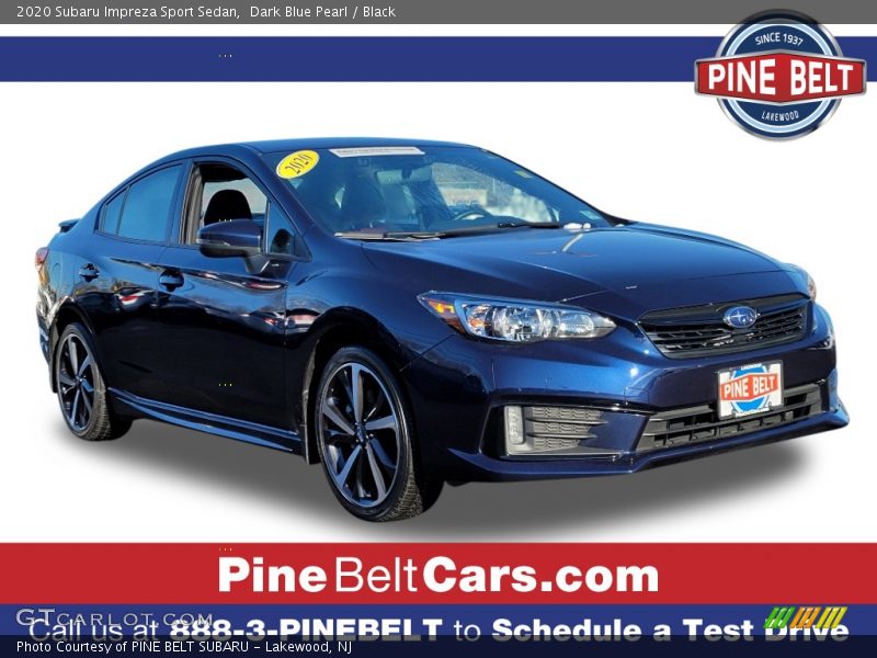 Dark Blue Pearl / Black 2020 Subaru Impreza Sport Sedan