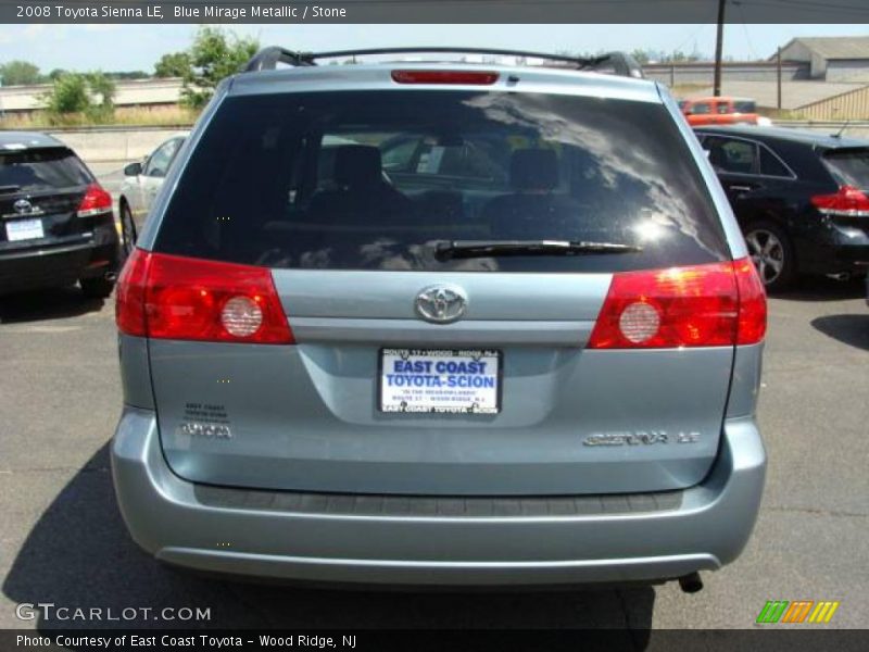 Blue Mirage Metallic / Stone 2008 Toyota Sienna LE