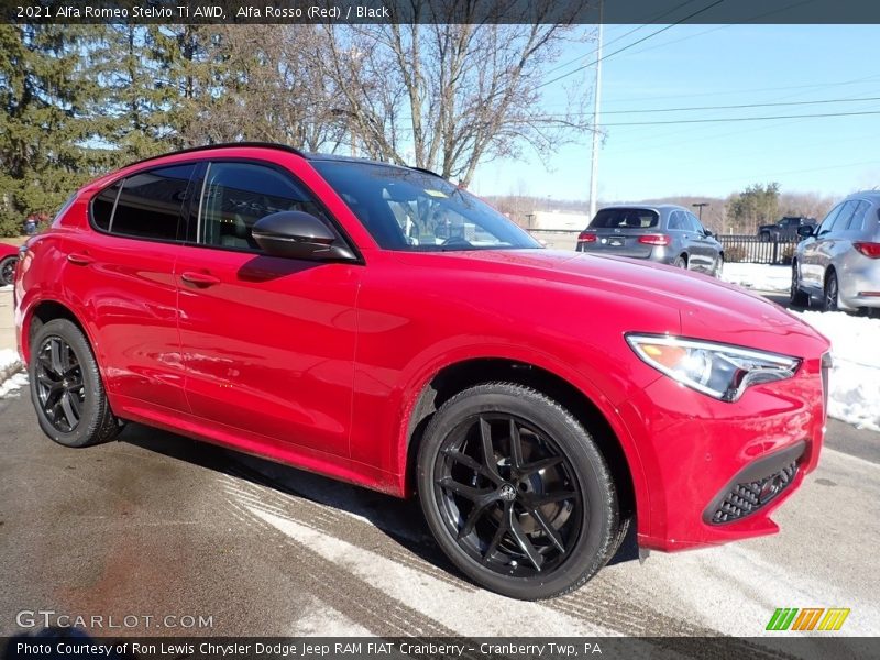 Front 3/4 View of 2021 Stelvio Ti AWD