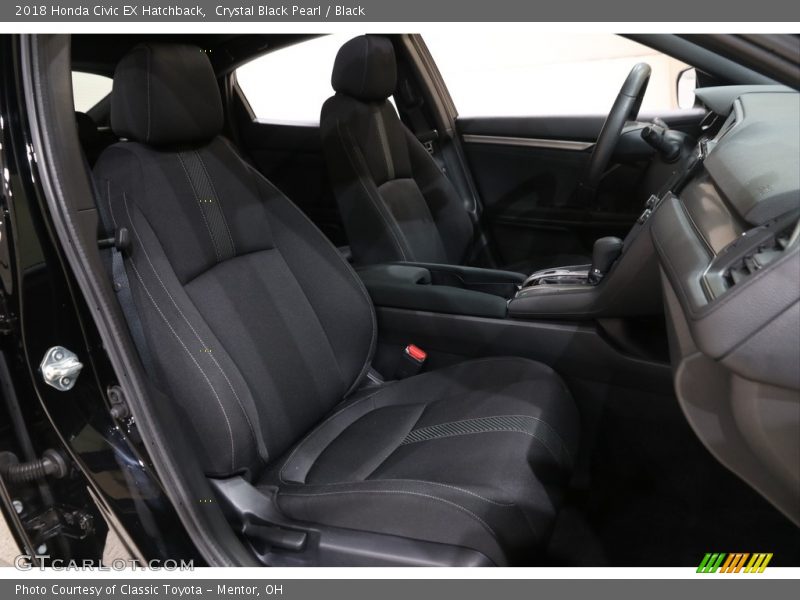 Crystal Black Pearl / Black 2018 Honda Civic EX Hatchback