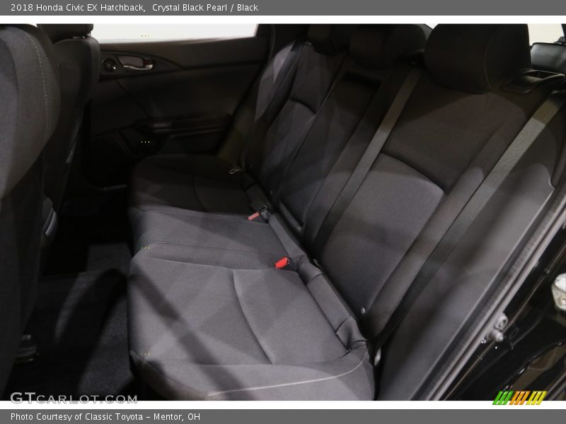 Crystal Black Pearl / Black 2018 Honda Civic EX Hatchback