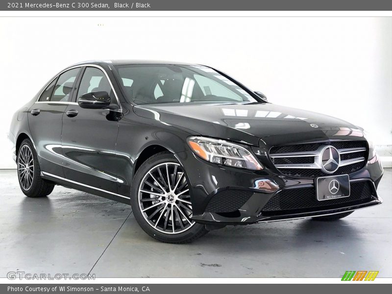 Black / Black 2021 Mercedes-Benz C 300 Sedan