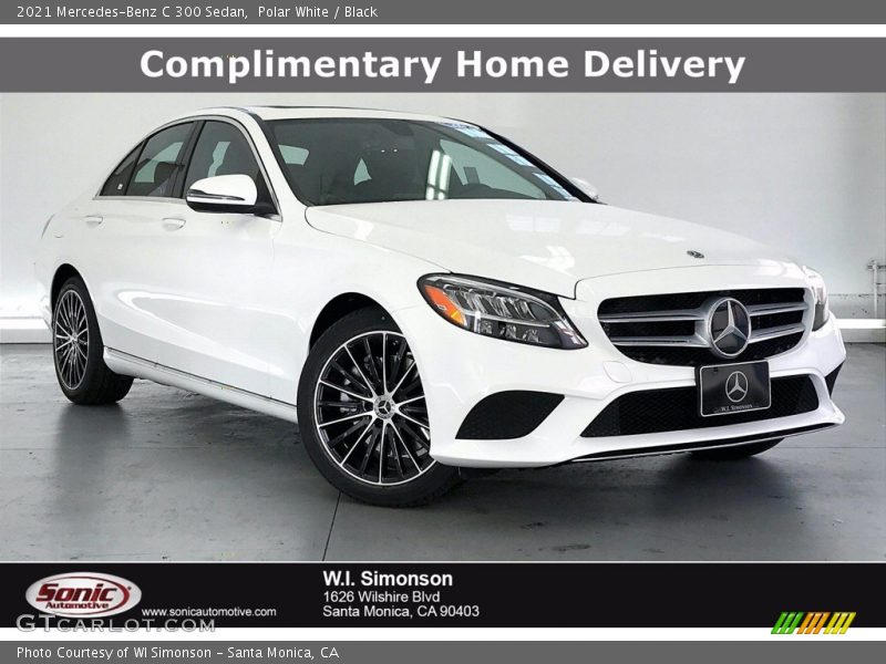Polar White / Black 2021 Mercedes-Benz C 300 Sedan