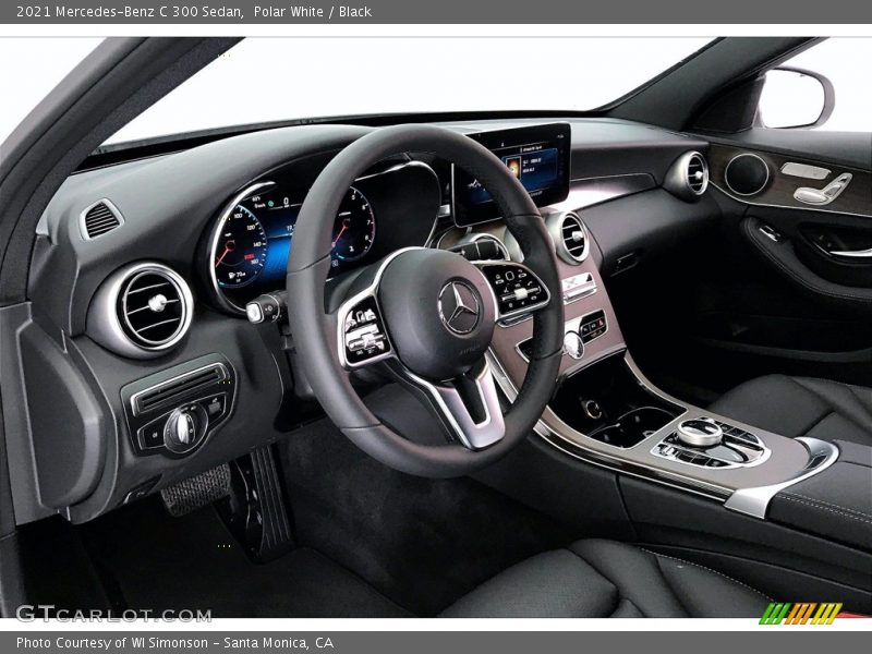 Polar White / Black 2021 Mercedes-Benz C 300 Sedan