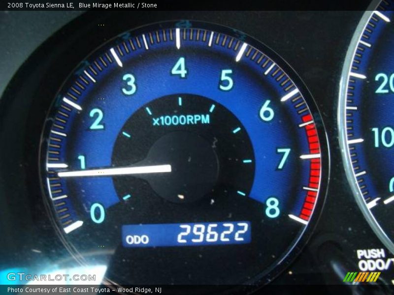 Blue Mirage Metallic / Stone 2008 Toyota Sienna LE