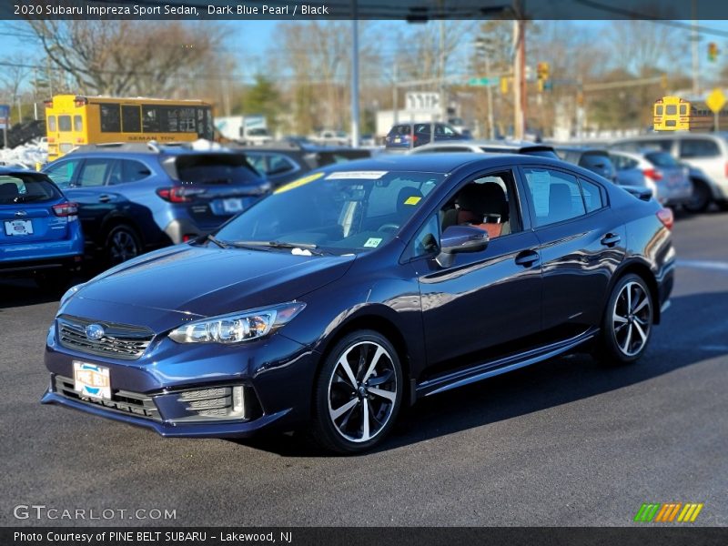 Dark Blue Pearl / Black 2020 Subaru Impreza Sport Sedan