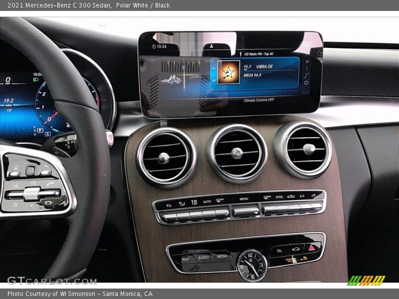 Polar White / Black 2021 Mercedes-Benz C 300 Sedan