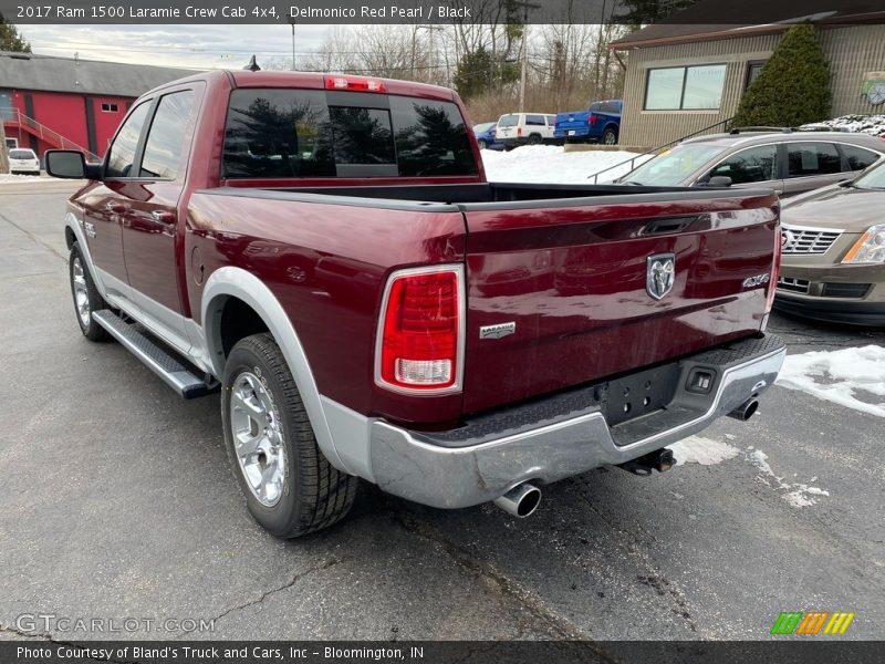 Delmonico Red Pearl / Black 2017 Ram 1500 Laramie Crew Cab 4x4