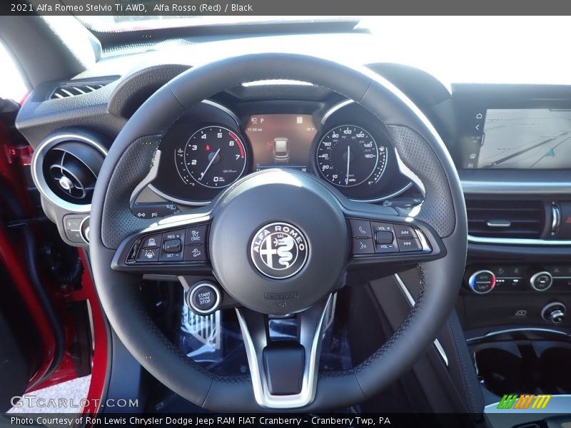Alfa Rosso (Red) / Black 2021 Alfa Romeo Stelvio Ti AWD