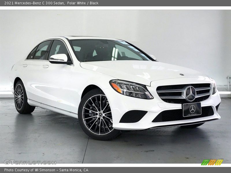 Polar White / Black 2021 Mercedes-Benz C 300 Sedan