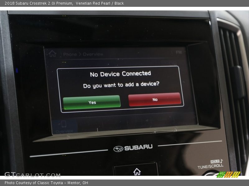Venetian Red Pearl / Black 2018 Subaru Crosstrek 2.0i Premium