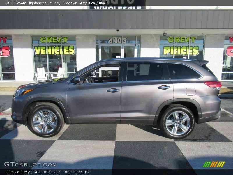 Predawn Gray Mica / Black 2019 Toyota Highlander Limited