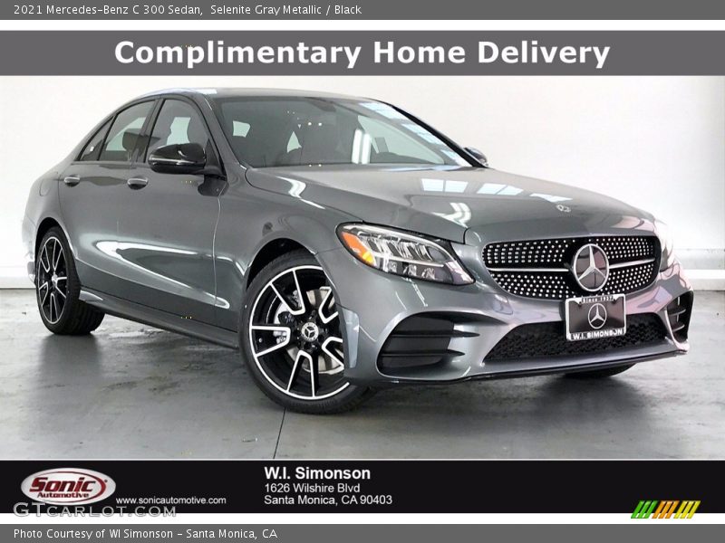 Selenite Gray Metallic / Black 2021 Mercedes-Benz C 300 Sedan