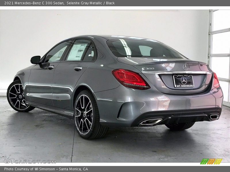 Selenite Gray Metallic / Black 2021 Mercedes-Benz C 300 Sedan