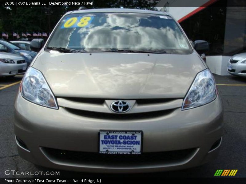 Desert Sand Mica / Fawn 2008 Toyota Sienna LE
