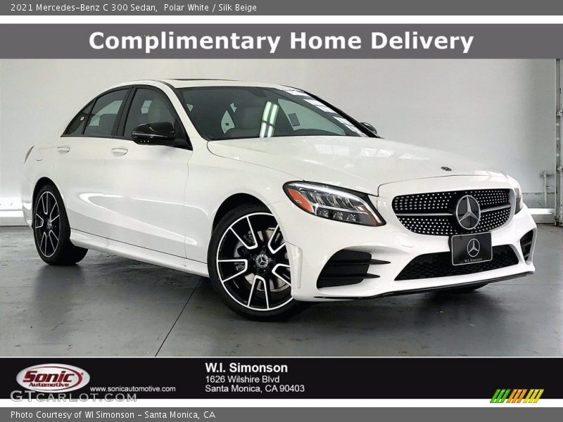 Polar White / Silk Beige 2021 Mercedes-Benz C 300 Sedan