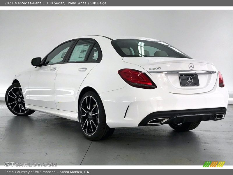 Polar White / Silk Beige 2021 Mercedes-Benz C 300 Sedan