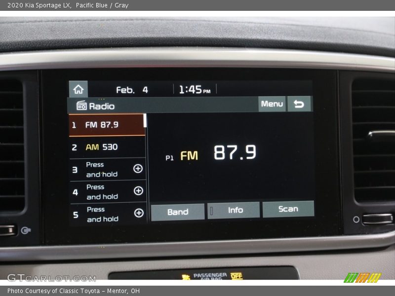 Pacific Blue / Gray 2020 Kia Sportage LX