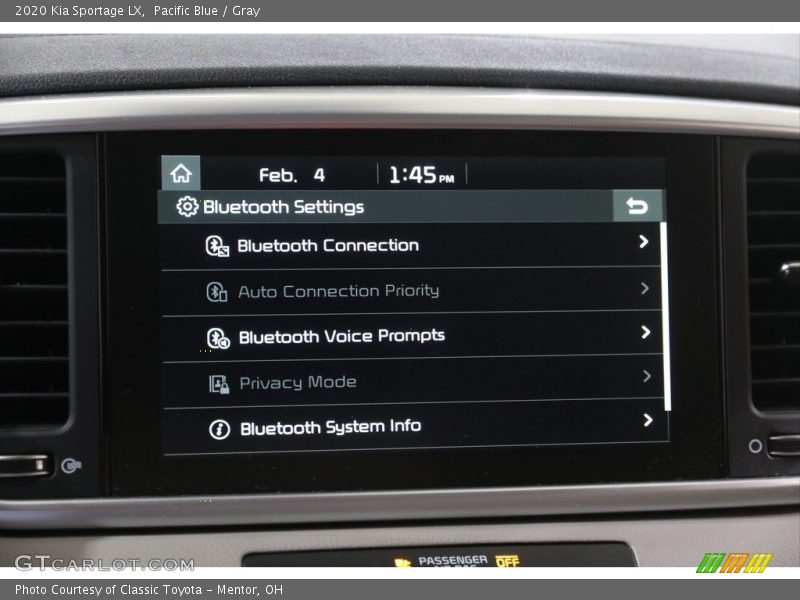 Pacific Blue / Gray 2020 Kia Sportage LX