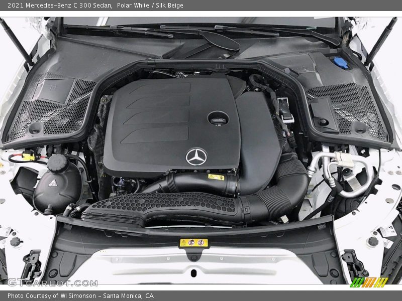 Polar White / Silk Beige 2021 Mercedes-Benz C 300 Sedan