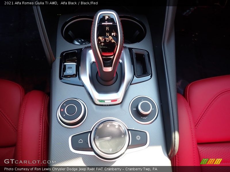 Alfa Black / Black/Red 2021 Alfa Romeo Giulia TI AWD