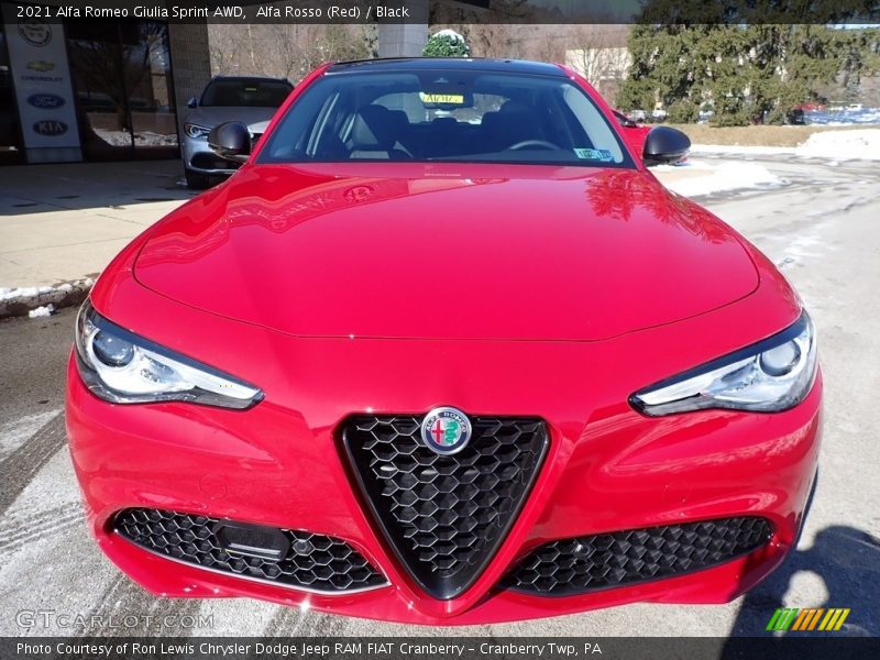 Alfa Rosso (Red) / Black 2021 Alfa Romeo Giulia Sprint AWD
