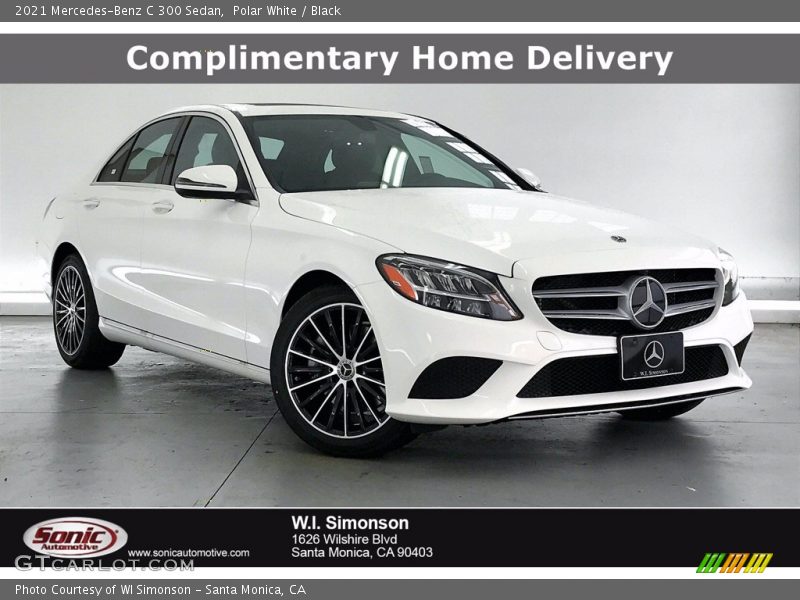 Polar White / Black 2021 Mercedes-Benz C 300 Sedan