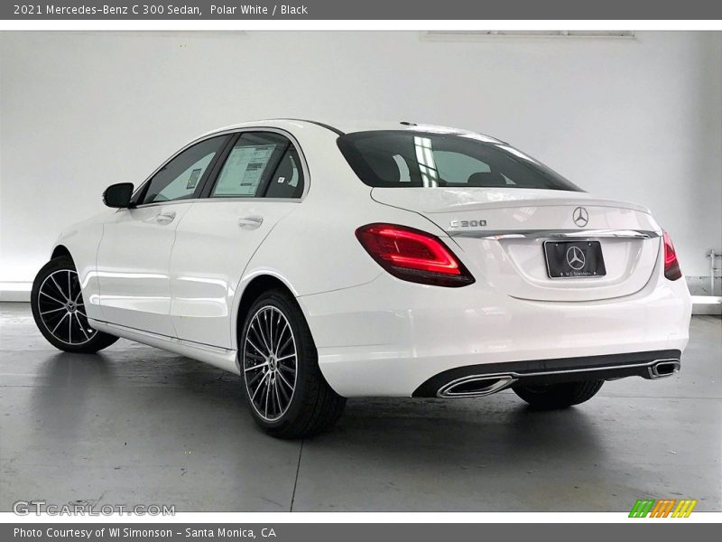 Polar White / Black 2021 Mercedes-Benz C 300 Sedan