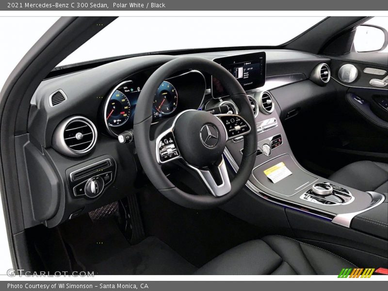 Polar White / Black 2021 Mercedes-Benz C 300 Sedan