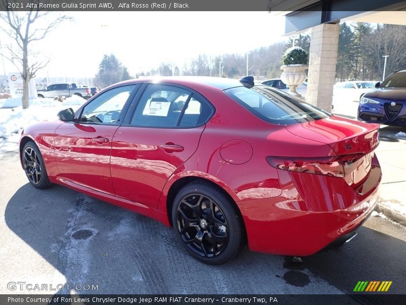 Alfa Rosso (Red) / Black 2021 Alfa Romeo Giulia Sprint AWD