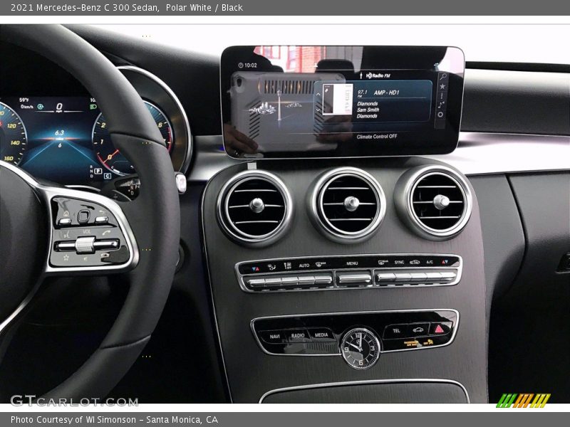 Polar White / Black 2021 Mercedes-Benz C 300 Sedan