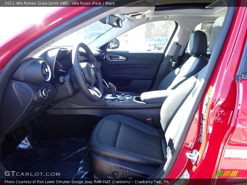 Alfa Rosso (Red) / Black 2021 Alfa Romeo Giulia Sprint AWD