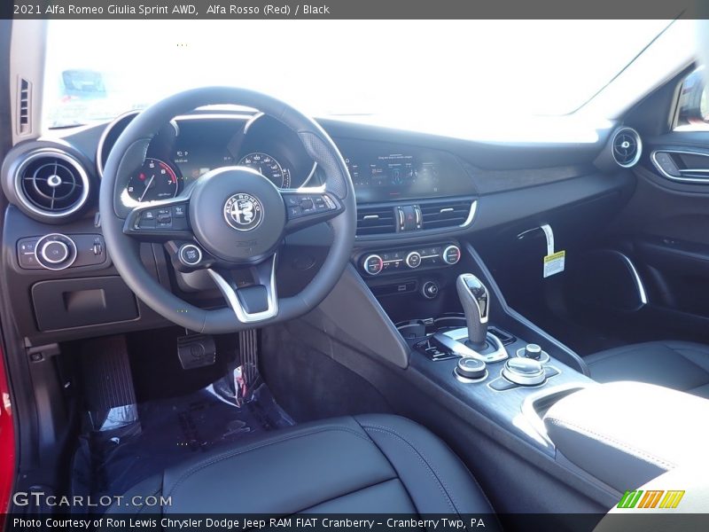 Alfa Rosso (Red) / Black 2021 Alfa Romeo Giulia Sprint AWD