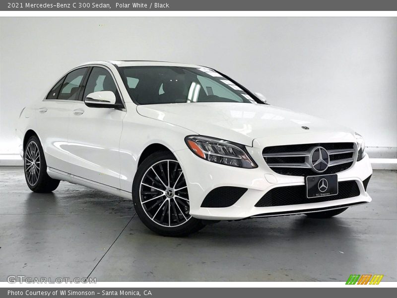 Polar White / Black 2021 Mercedes-Benz C 300 Sedan