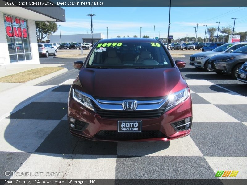 Deep Scarlet Pearl / Beige 2020 Honda Odyssey EX-L