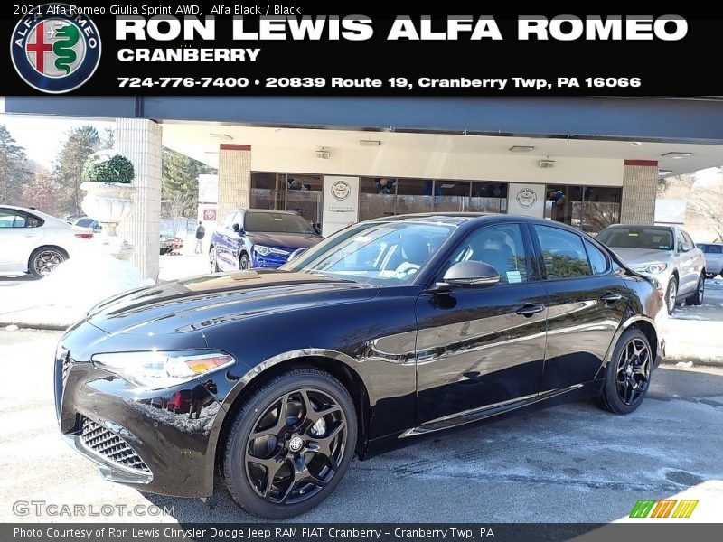 Alfa Black / Black 2021 Alfa Romeo Giulia Sprint AWD