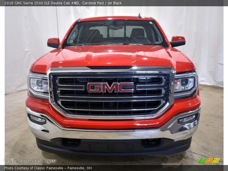 Cardinal Red / Jet Black 2018 GMC Sierra 1500 SLE Double Cab 4WD