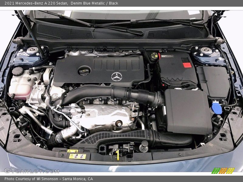 Denim Blue Metallic / Black 2021 Mercedes-Benz A 220 Sedan