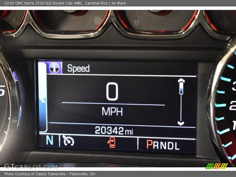 Cardinal Red / Jet Black 2018 GMC Sierra 1500 SLE Double Cab 4WD