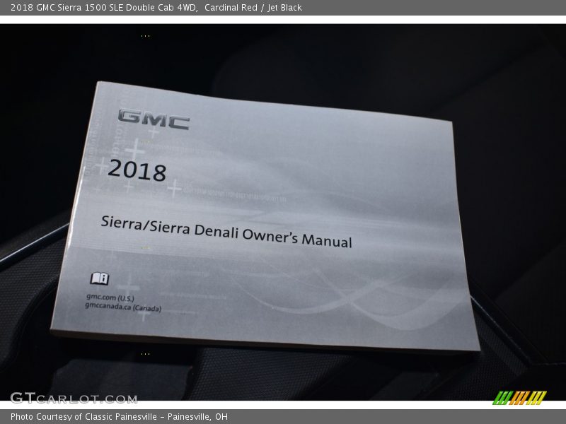 Cardinal Red / Jet Black 2018 GMC Sierra 1500 SLE Double Cab 4WD