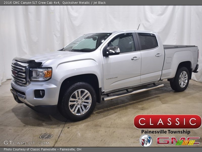 Quicksilver Metallic / Jet Black 2016 GMC Canyon SLT Crew Cab 4x4