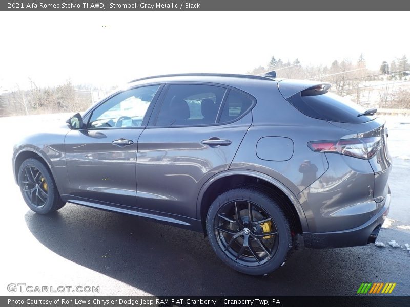 Stromboli Gray Metallic / Black 2021 Alfa Romeo Stelvio Ti AWD